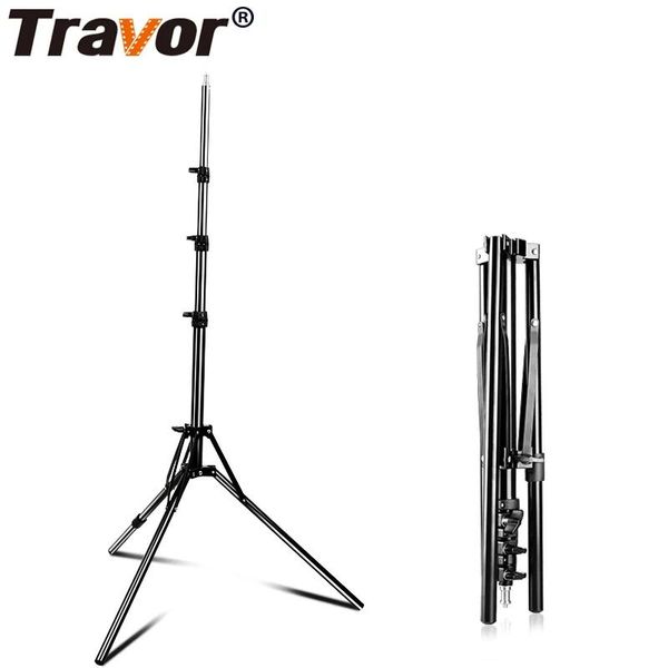 Accessoires Travor Support de lumière pliable trépied avec vis 1/4 pour anneau lumineux LED parapluie Softbox Lightbox réflecteur Flash Support de lumière