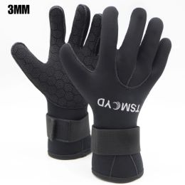 Accesorios tsmcyd 3 mm neoprene mujeres guantes de traje de neopreno de guantes de bucle