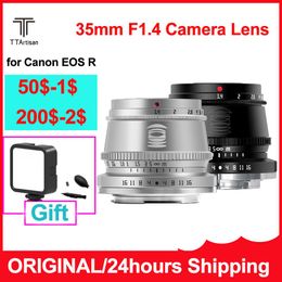 Accessoires Ttartisan 35mm F1.4 Lens voor Canon RF Mount voor Canon EOS R RP R5 R6 R7 R10 Camera Grote Aperture MF APSC CAMERA LENS