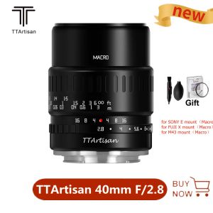 Accessoires ttartisan 40mm f2.8 APSC Marco Lens Manual Focus for Sony E Fuji x Canon Eos Nikon Z M43 Mirrorless Camera Lenses