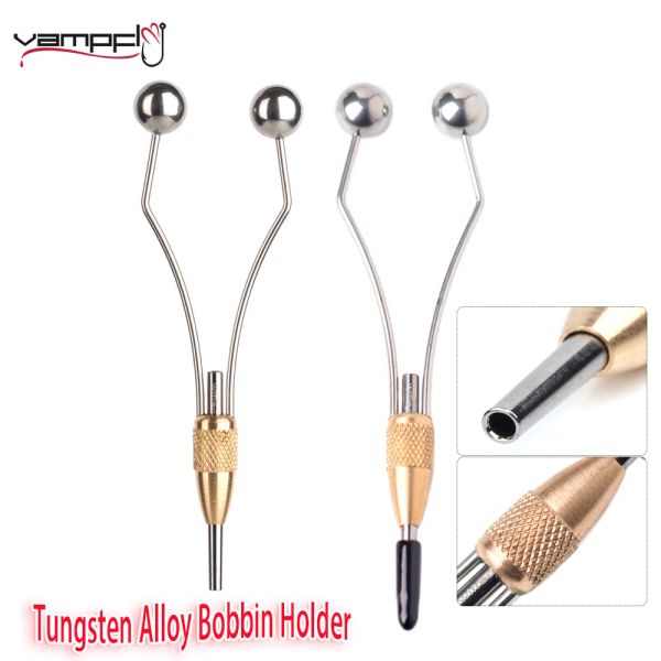 Accessoires Tungsten Alloy Bobbin Holders Bullet Head Brass Fishing Fly Hook Hame