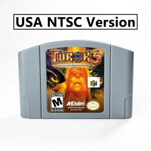 Accesorios Turok 3 Shadow of Oblivion 64 Bit Game Cartridge USA NTSC Versión o versión EUR PAL para consolas N64