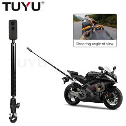 Accessoires Tuyu Motorcycle Bike Invisible Selfie Stick Monopod Standbar Mount Bracket voor GoPro Max Insta360 One RS X2 Camera Accessories