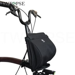 Accessoires Twtopse 15l Cycling Bike Bicycle Mini Basket Sac pour Brompton Pliage Bike Bicycle Sac Fit 3SXITY PIKES 3 CHOS DAHON STERN FNHON