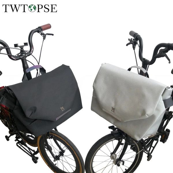 Accessoires Twtopse Bike Bicycle City Messenger 2.0 s Sac pour Brompton Pliage Bike Bicycle 3Sixty Pikes Fit 3 trous