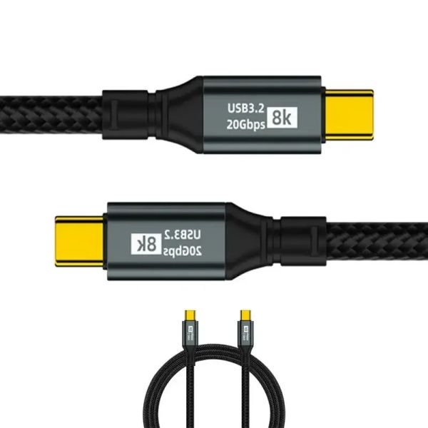 Accessoires Type C Cordon de charge Câble 100W Câble de 100 W pour téléphone Strong Charge USB C vers USB C Câble 20 Gbit / s Transmission rapide pour