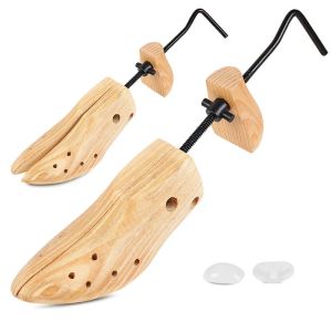 Accessoires Unise 2 pièces civière de chaussure chaussures en bois arbre Shaper support bois réglable appartements pompes bottes extenseur arbres taille S/M/L boucliers