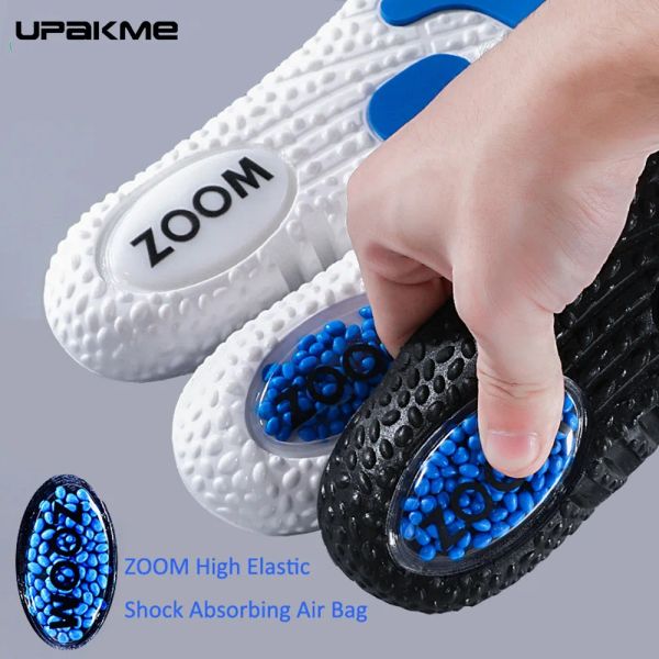 Accesorios upakme zapatillas de aire plantillas de colchón de aire PU Memoria de espuma Sports Supports Insertos Popcorn Shoes Orthopedic Shoes Almoh