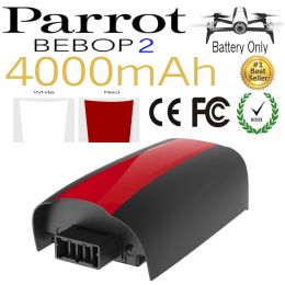 Accessoires Amélioration de la batterie Lipo pour PARROT BEBOP 2 DRONE BATTERIE 4000MAH 11.1V Batterie de mise à niveau Lipo pour les pièces quadcoptères RC