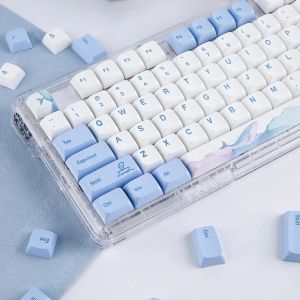 Accessoires USLION 133KEYS XDA Profil Ocean Whale Thème PBT Keycaps pour le clavier mécanique de jeu MX commutateurs Dyesublimation Blue Key Cap