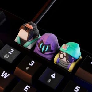 Accessoires Valorant Keycap Original Custom Omen Sage Killjoy Anime Keyboard Keycap Game Péripheral Resin Key Cap pour clavier mécanique