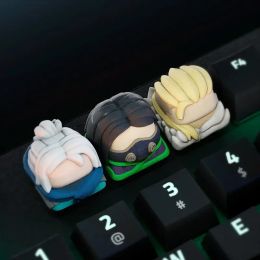 Accessoires Valorant Keycap Keycap Jett Sova Viper Anime Clavier Cap de clavier périphérique Cape-clés de résine 3D Custom 3D pour le clavier mécanique Cadeau