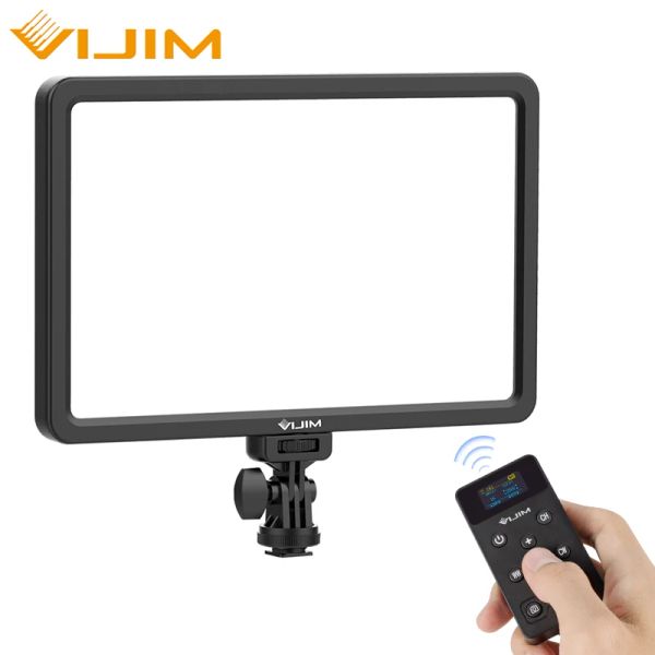 Accessoires VIJIM 2500K9000K Panneau vidéo Lumière avec télécommande Dimmable YouTube Livestream Photo Studio Photography Lighting