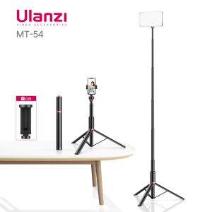 Accessoires Vijim Ulanzi MT54 Metal Extend Tripod Light Stand Photography Bracket Light With Phone Support pour téléphone LED Video Light Lampe
