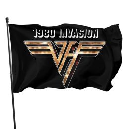 Accessoires Vintage Van Halen Concert drapeau noir, images intéressantes, nouveau drapeau imprimé, offre spéciale, invasion 1980, S, 3XL