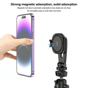 Accessoires Vrig MG03 Magnet Telefoonhouder Adapter Tripod Magnetische camera Telefoonhouder Tripod Mount voor Magsafe iPhone 14 13 12 -serie