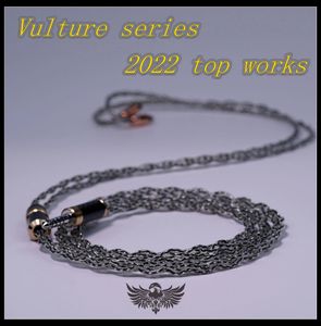 Accessoires Série Vulture Meilleur rapport technique en 2022 Câble pour écouteurs monocristallin argent + or palladium MMCX 0,78MM N5005 QDC