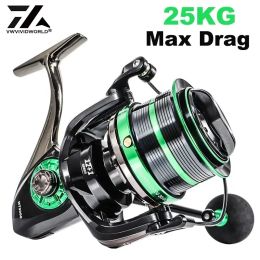 Accessoires VX 900012000 Série 25 kg Max Dragiteur long Shot Jigging Spinning Reel Fishing Fishing Roule