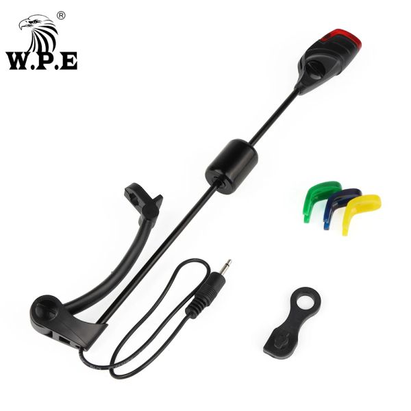 Accesorios w.p.e 1pcs cebo de pesca alarma swinger multicolor iluminado swinger electrónico led mordisco indicador de pesca de carpa