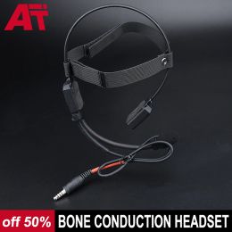 Accessoires wadsn tactische militaire headset boneconducion luidspreker oortelefoon microfoon airsoft wapen accessoires hoofdtelefoon met U94 ptt