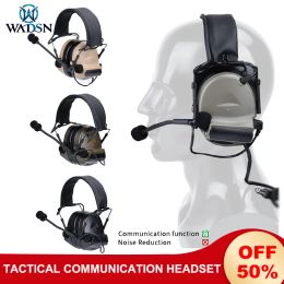 Accessoires Wadsn Tactical Outdoor Shooting Headphone Comtac II No Noise Reduction Headset C2 Military CS Wargame Earphone U94 Kenwood PTT