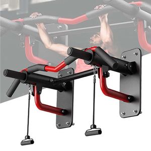 Accessoires Wall gemonteerd horizontale bar multifunctionele pull-up training staaf muur hangende zandzakrek home gym fitness workout apparatuur