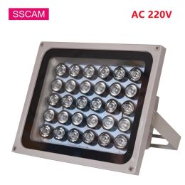 Accessoires Waterdichte AC 220V Beveiliging Infrarood Illuminator Lamp Metaal 30Pieces Array IR LEDS Lichten voor CCTV -camera 's nachts