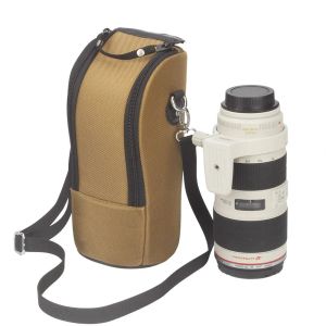 Accessoires Waterdichte camera lenszak Dikke gevoerde lenskast zak voor Canon 70200/2.8 Nikon 80400/2.8 DSLR -lens met schouderband