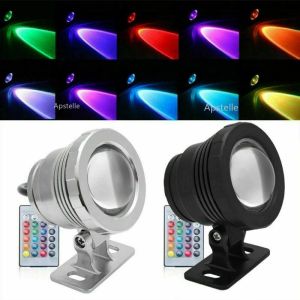 Accessoires Waterdichte RGB LED-schijnwerper Onderwaterfontein Zwembad Vijver Aquarium Spot Gloeilamp Buiten Tuin AC DC 12V 110V 220V 15W