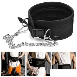 Accessoires Ceinture de musculation avec chaîne Dip pour Pl Up Chin Kettlebell Barbell Fitness Bodybuilding Gym 11 Drop Delivery Dh1Pf