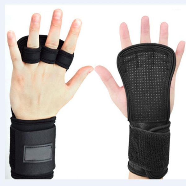 Accesorios Entrenamiento con pesas Guantes deportivos Gimnasio Protector de manos Empuñaduras de palma de cuero Fitness Boxeo Mancuernas Equipo de pesas