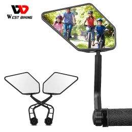 Accesorios Bicicleta Oeste Bicicleta Vista trasera Mirror HD ANGULA Flexible 360 Bike Manillar End Ebike Mirror MTB Scooter eléctrico Espejo