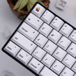 Accessoires Blanc Minimaliste Keycaps PBT PBT CHEPAGE DE COUPE DE MONTAGE DE PROFIL DE CHERR LES