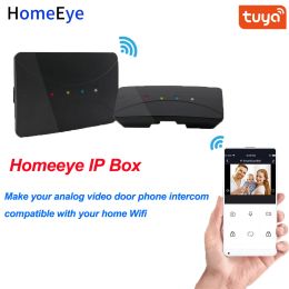 Accesorios Convertidor WiFi Box IP Converter IP 4 Widied Video Door Teléfono a IP WiFi Sistema de intercomunicador de video Tuyasmart App Soporte