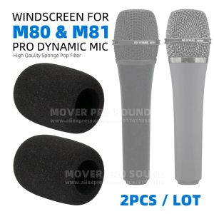 Accessoires Couvre-poussière de l'énergie éolienne pour Telefunken M80 M81 M 80 81 Microphone Ballier Bouclier micro Filtre pop éponge du vent