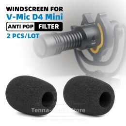 Accesorios Filtro de filtro de pop a prueba de viento FUERA PARA DEATY VMIC D4 D 4 mini micrófono Grabación de esponja de parabrisas en la cámara Micorizador de micrófonos