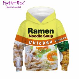 Accesorios Invierno Sport Sport Hoodies Foods 3d Print Sweatshirts Junior Tops Child Pulever 413y Boy/Girl Sweaters transpirables