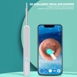 Accessoires Wireless Intelligent Visual Ear Pick met HD -camera en 6 LED -lichten oorwas remover wifi oorcurette oplaadbare oorzorggereedschap