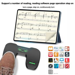 Accessories Wireless Music Page Turner Rechargeable Wireless Page Turner Foot Pedal ABS Instrument Accs For Guitar Piano Other Instruments