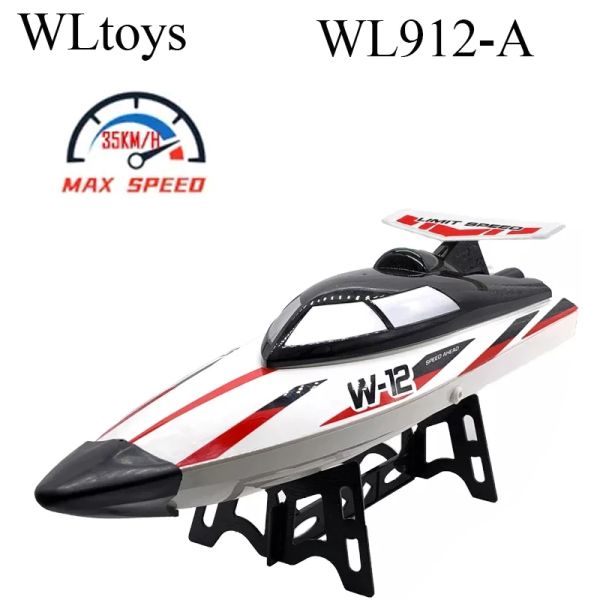 Accessoires Wltoys RC Speed Boat WL912A Board de pêche 2,4 GHz 35 km / h Protection de protection RC 390 Motor Boats for Pools and Lake Toys Kids Gift