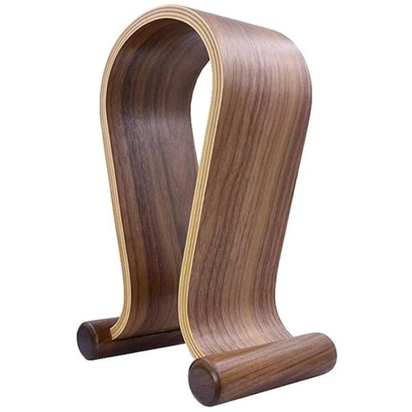 Accessoires support de casque en bois support de suspension d'écouteur universel pour casques de jeu casque de Studio DJ support de casque de bureau