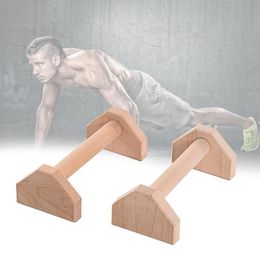 Accessoires houten push-ups rack parallettes gymnastiek kwijtgiënen stand Handstand Bar Fitness Training