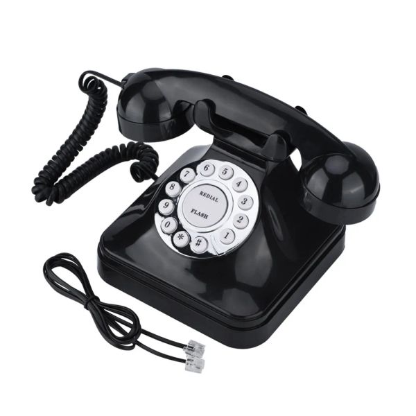 Accessoires WX3011 Retro Vintage Téléphone noir Home Téléphone rétro Téléphone fixe fixe câblé