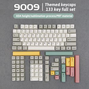 Accessoires XDA / CHERRY 9009 KEYCAPSP PBT Dye Sub Keycap pour MX Switch Gateron GMMK GAMING MECHANICAL CLACE 61 64 68 89 104 DISPOSITION
