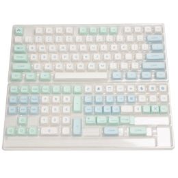 Accesorios XDA PBT KeyCaps 135 Key Ice Crystal Mint Dye Sublimación para teclado mecánico