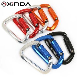 Accessoires Xinda Professional Safety Auto Carabiner Multicolor Climbing Rock aluminium legering Hook Mountaineer Equipment Outdoor Tools