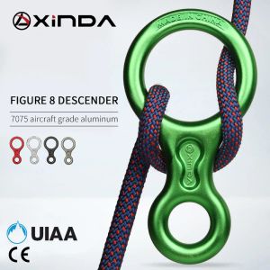 Accessoires Xinda Rock Climbing 8shape Ring Enfine Dispositif 35KN DESCENDER FELAY RESSAILLING RESCUE Huit anneau Kit de descente extérieure