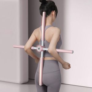 Accessoires Yoga Hunchback Corrector Verstelbare roestvrijstalen body stick Cross Open Back Standing Training Home Sportsapparatuur