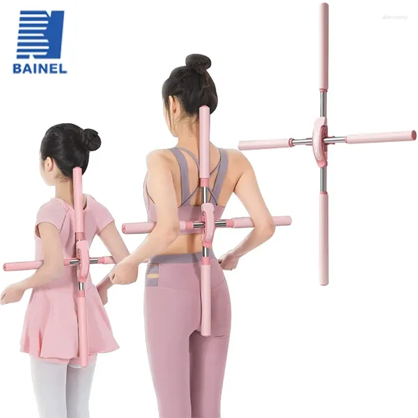 Accessoires bâton de Yoga correcteur de Posture réglable bossu en acier inoxydable le corps équipement d'entraînement de gymnastique Sports de famille améliorer