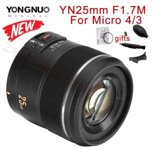 Accessoires Yongnuo yn25mm F1.7m 25mm F1.7 STM -lens voor Panasonic Olympus M4/3 Mount G95 GF9 GX9 RO 4/3 grote Aperture AF Cameralens